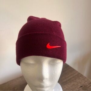 Nike Youth Maroon Cuffed Beanie SKU#B2433